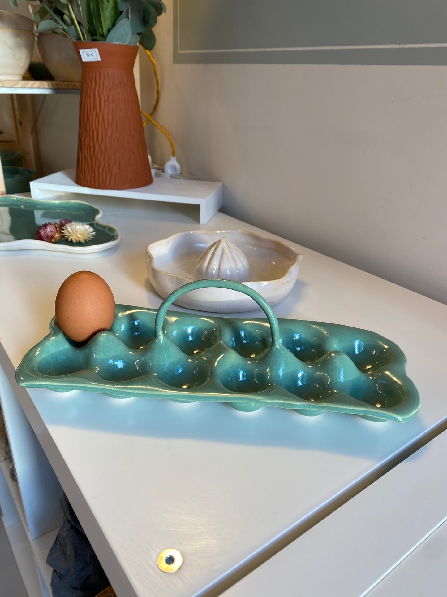PORTE OEUF vert - 12 oeufs