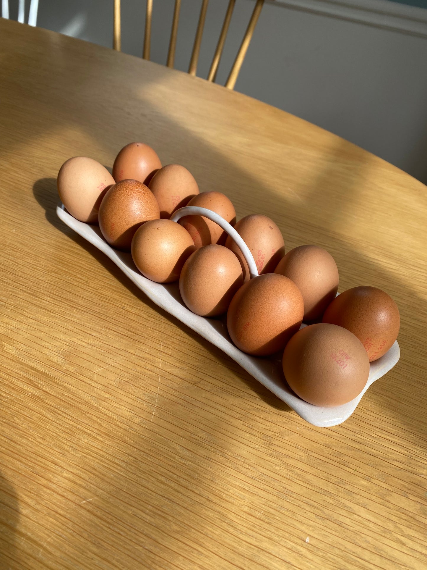 PORTE OEUF rose sable - 12 oeufs