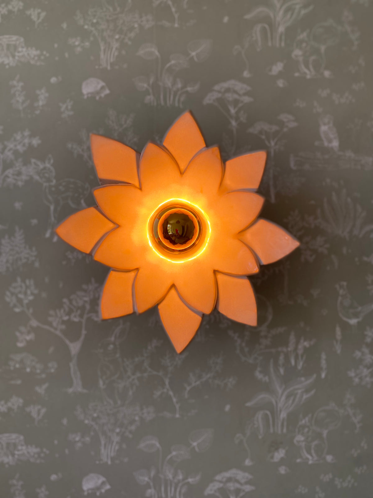 Applique DALHIA - Rose Sable
