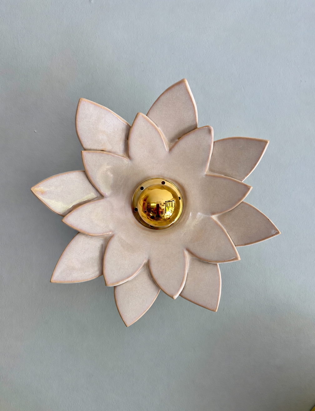 Applique DALHIA - Rose Sable
