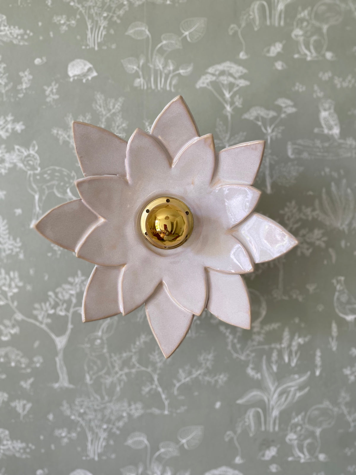 Applique DALHIA - Rose Sable