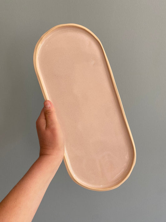 Grand Plat rose sable